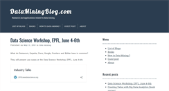 Desktop Screenshot of dataminingblog.com